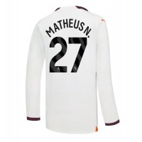 Billiga Manchester City Matheus Nunes #27 Borta fotbollskläder 2023-24 Långärmad